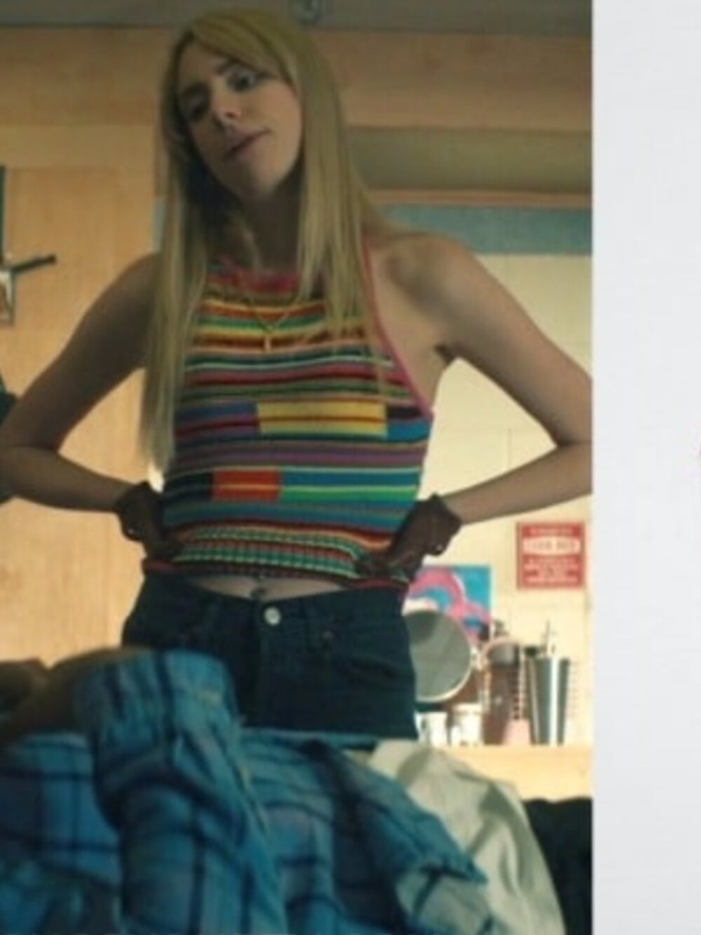 Gen V. EXACT ASO Cate Dunlap Zara striped sweater tank S Womens tops